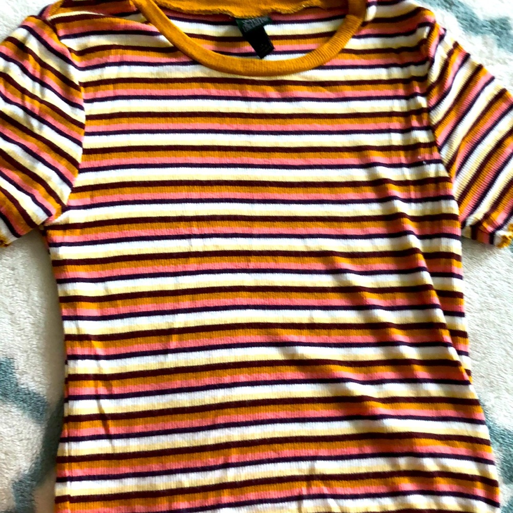 Striped yellow tank top